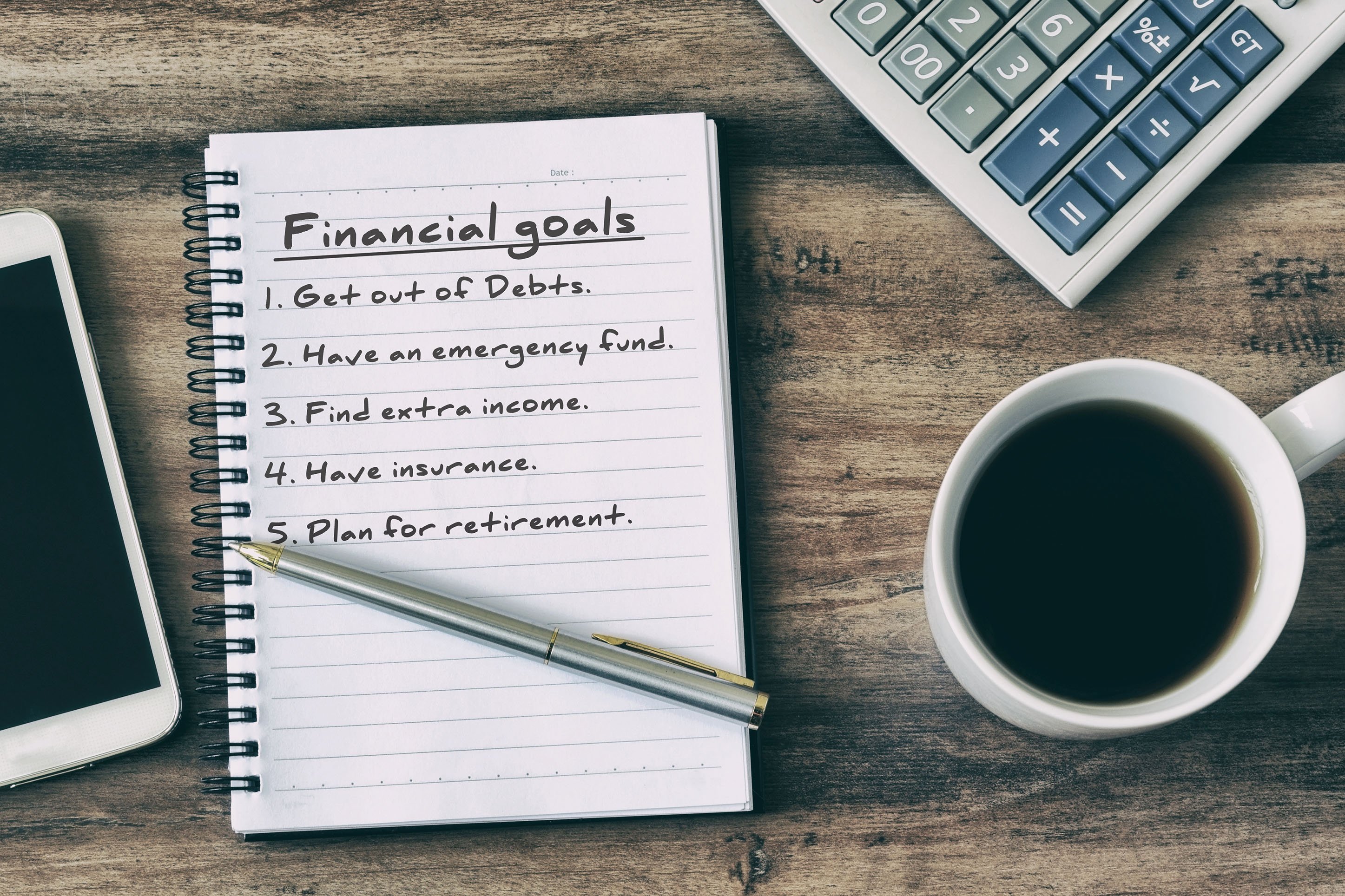 Financial spring cleaning list. 