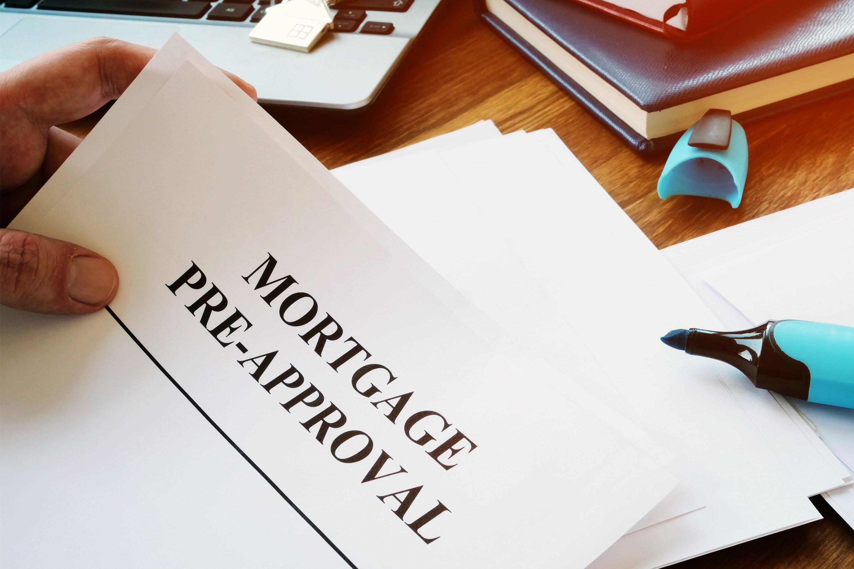 Mortgage preapproval form. 