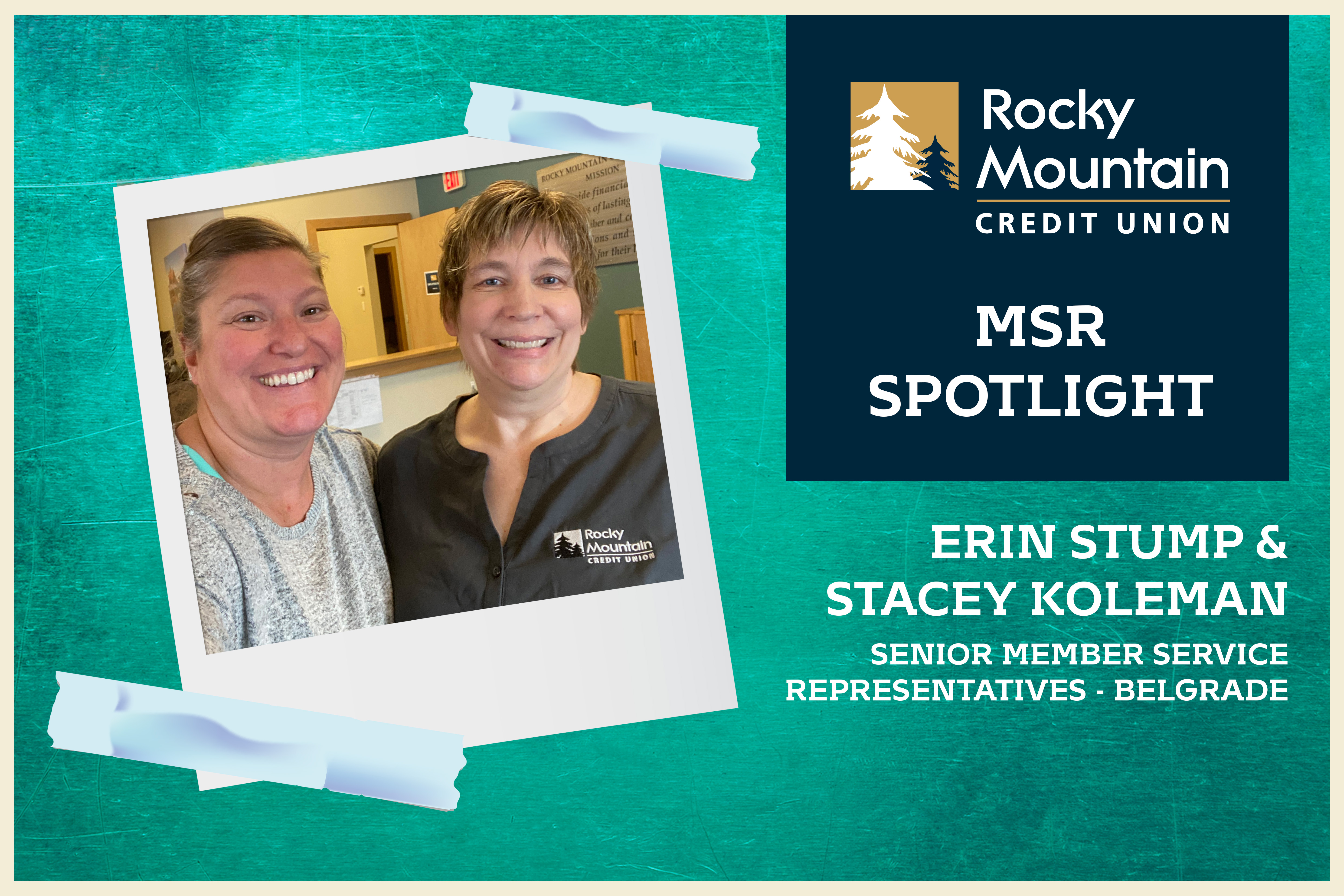 MSR SPotlights, Erin Stump and Stacey Koleman